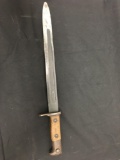 Antique United States Army 1900 Double Marked Bayonette Dagger - Wood Handle