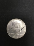 1966 United States Kennedy Half Dollar - 40% Silver Coin - 0.147 ASW