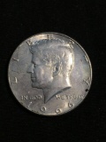 United States 1966 Kennedy Half Dollar - 40% Silver Coin - 0.147 ASW