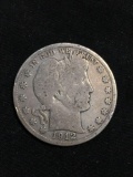 1912-D United States Barber Half Dollar - RARE 90% Silver Coin - 0.361 ASW