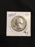 1953-P United States Washington Quarter - 90% Silver Coin