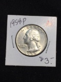 1954-P United States Washington Quarter - 90% Silver Coin