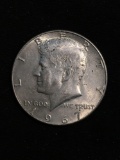 United States 1967 Kennedy Half Dollar - 40% Silver Coin - 0.147 ASW