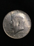 United States 1967 Kennedy Half Dollar - 40% Silver Coin - 0.147 ASW