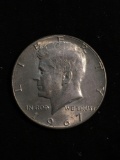 United States 1967 Kennedy Half Dollar - 40% Silver Coin - 0.147 ASW