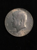 United States 1967 Kennedy Half Dollar - 40% Silver Coin - 0.147 ASW