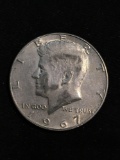 United States 1967 Kennedy Half Dollar - 40% Silver Coin - 0.147 ASW