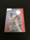 2002 Fleer Focus JE PEDRO MARTINEZ Red Sox Jersey Baseball Card