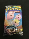 Factory Sealed Pokemon Booster Pack of Sun & Moon Cosmic Eclipse - 10 Trading Cards