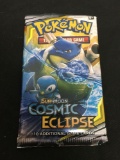 Factory Sealed Pokemon Booster Pack of Sun & Moon Cosmic Eclipse - 10 Trading Cards