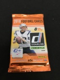 Factory Sealed 2018 Donruss NFL Football 8 Card Pack - LAMAR JACKSON RC?