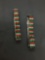 Lot of Two Matched Set Red, Green & White Rhinestone Encrusted 13mm Wide Expandable Alloy Pet