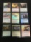 9 Count Lot of Magic the Gathering Gold Symbol RARE FOIL Trading Cards - Unsearched