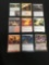9 Count Lot of Magic the Gathering Gold Symbol Rare Cards from Collection - Unresearched