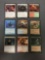 9 Count Lot of Magic the Gathering Gold Symbol Rare Cards from Collection - Unresearched