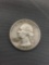 1958-D United States Washington Silver Quarter - 90% Silver Coin from Estate