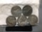 5 Count Lot of United States Jefferson WWII Emergency SILVER War Nickels - 35% Silver Coins from