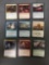 9 Count Lot of Magic the Gathering Gold Symbol Rare Cards from Collection - Unresearched