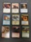 9 Count Lot of Magic the Gathering Gold Symbol Rare Cards from Collection - Unresearched