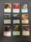 9 Count Lot of Magic the Gathering Gold Symbol Rare Cards from Collection - Unresearched