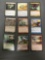 9 Count Lot of Magic the Gathering Gold Symbol Rare Cards from Collection - Unresearched