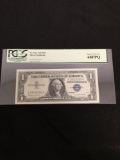 PCGS Graded 1957-B United States $1 Silver Certificate Bill Currency Note - 68 PPQ