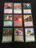 9 Count Lot of Magic the Gathering Gold Symbol RARE FOIL Trading Cards - Unsearched