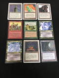 9 Count Lot of Vintage Magic the Gathering Cards - From Rares Box - Unresearched