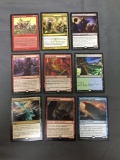 9 Count Lot of Magic the Gathering Gold Symbol Rare Cards from Collection - Unresearched