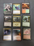 9 Count Lot of Magic the Gathering Gold Symbol Rare Cards from Collection - Unresearched