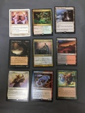 9 Count Lot of Magic the Gathering Gold Symbol Rare Cards from Collection - Unresearched