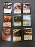 9 Count Lot of Magic the Gathering Gold Symbol Rare Cards from Collection - Unresearched