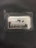 1 Troy Ounce .999 Fine Silver Stagecoach Silver Bullion Bar - Breakable into 1/4 Ounce Pieces