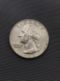 1963-D United States Washington Silver Quarter - 90% Silver Coin from Estate