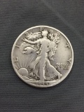 1944-D United States Walking Liberty Silver Half Dollar - 90% Silver Coin from Estate