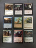 9 Count Lot of Magic the Gathering Gold Symbol Rare Cards from Collection - Unresearched