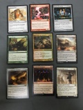 9 Count Lot of Magic the Gathering Gold Symbol Rare Cards from Collection - Unresearched