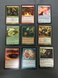 9 Count Lot of Magic the Gathering Gold Symbol Rare Cards from Collection - Unresearched