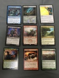 9 Count Lot of Magic the Gathering Gold Symbol Rare Cards from Collection - Unresearched