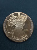 Walking Liberty Style 1 Ounce Copper Rounds