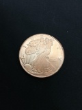 Walking Liberty Style 1 Ounce Copper Rounds