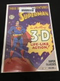 DC Comics THREE-DIMENSION ADVENTURES SUPERMAN Super Glasses Included Comic Book