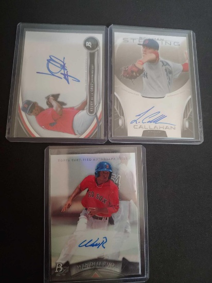 Autograph lot of 3