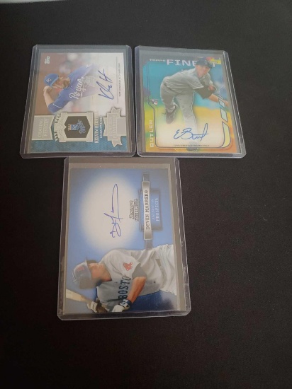 Autograph lot of 3