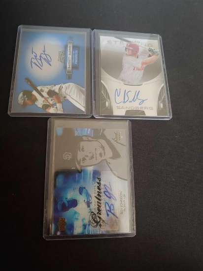 Autograph lot of 3