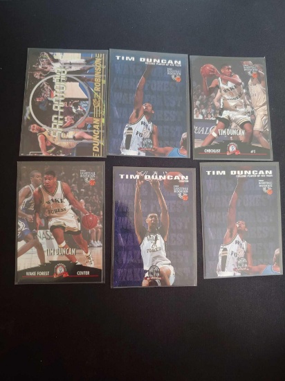 Tim Duncan lot of 6