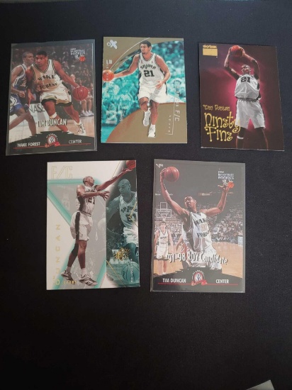 Tim Duncan lot of 5