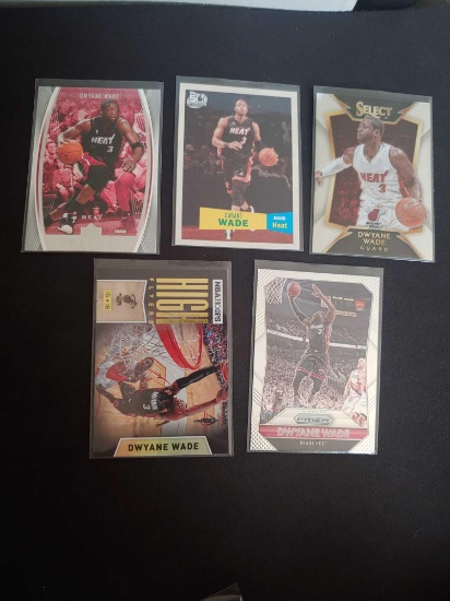 Dwayne Wade lot of 5