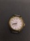 Bulova Designer Accutron 25mm Diameter Round 10Kt Gold Plated Back loose Watch No Band