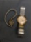 Lot of Two Timex Designer Stainless Steel Watches, One 26mm Round Crystal & One w/ Oval 15x12mm